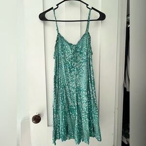 Wild Fable Green Floral Mini Dress